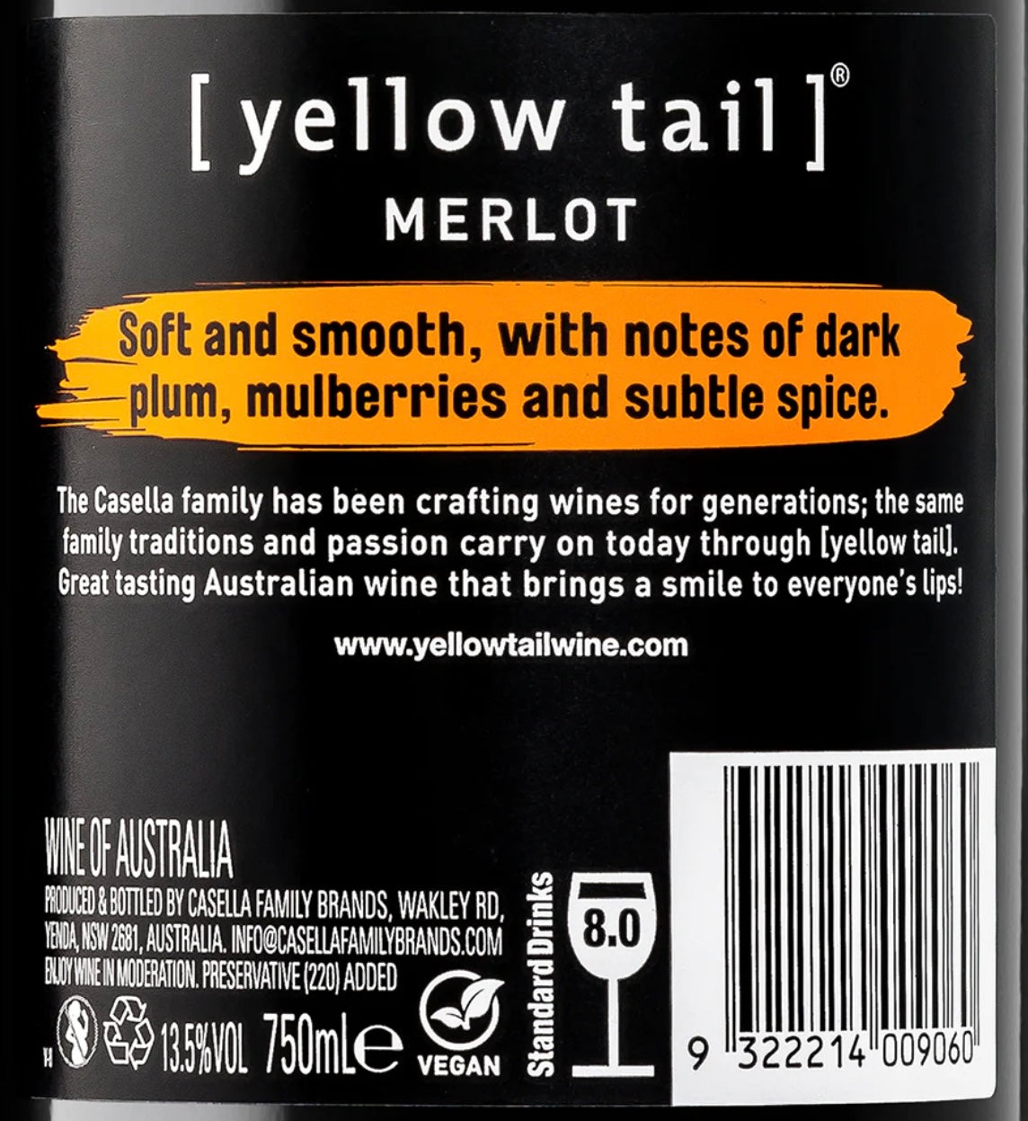 [yellow tail] Merlot