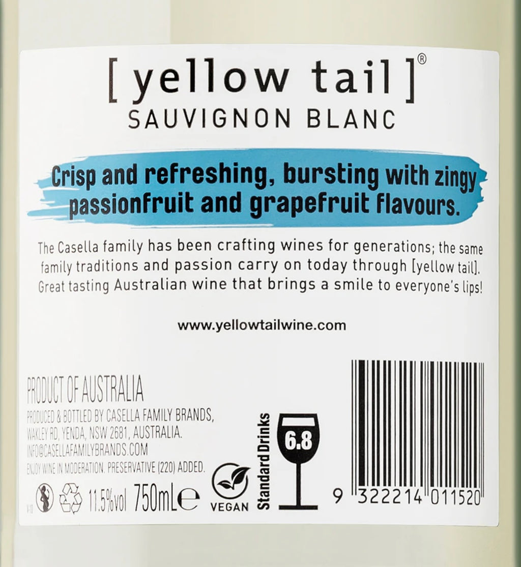 [yellow tail] Sauvignon Blanc