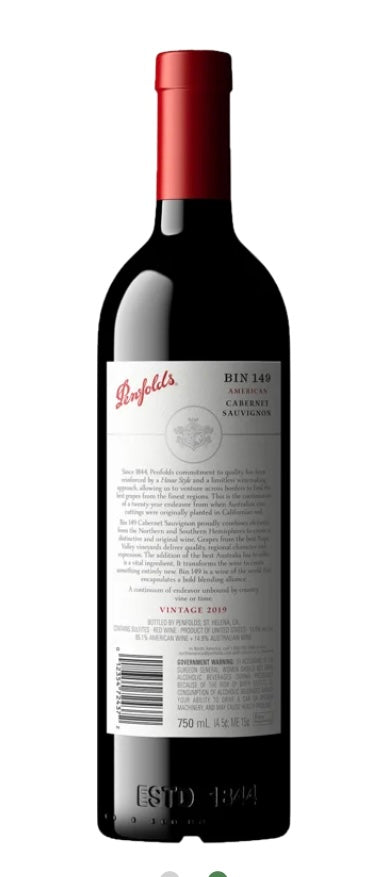 Penfolds Bin 149 Cabernet Sauvignon 2019