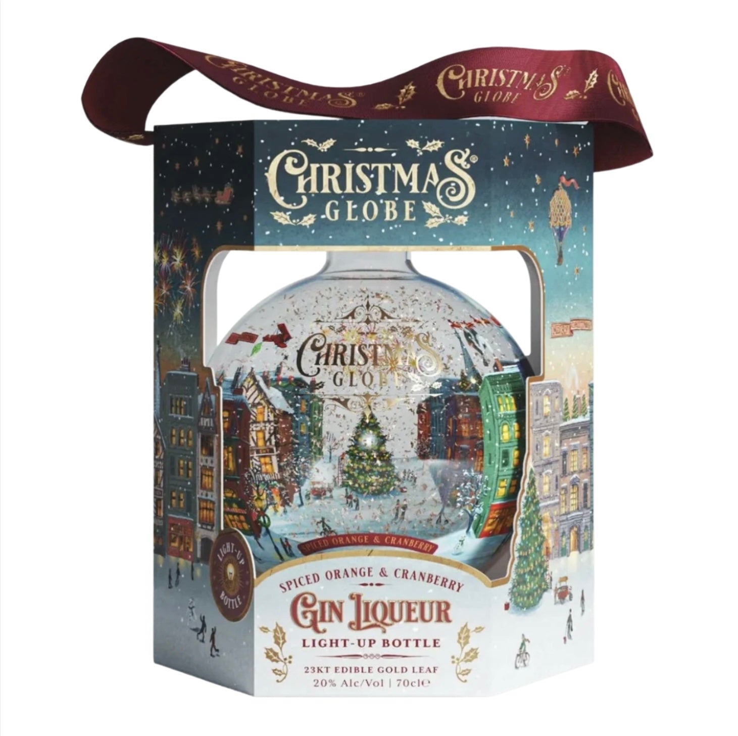 Christmas Globe Orange & Cranberry Gin Liquor 70cl